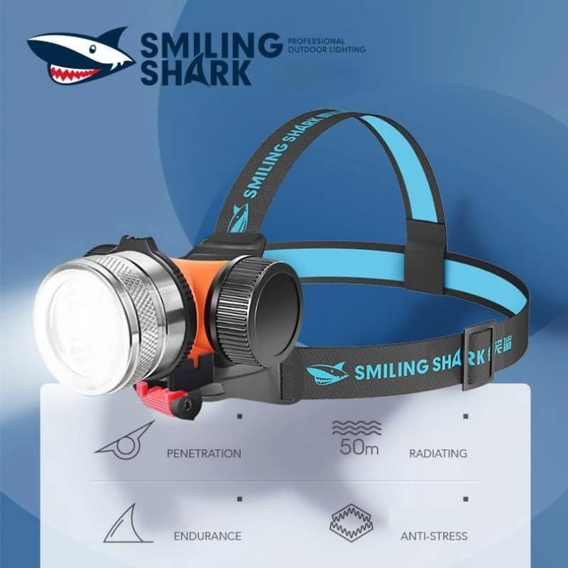 LINTERNA FRONTAL RECARGABLE SMILING SHARK Q21