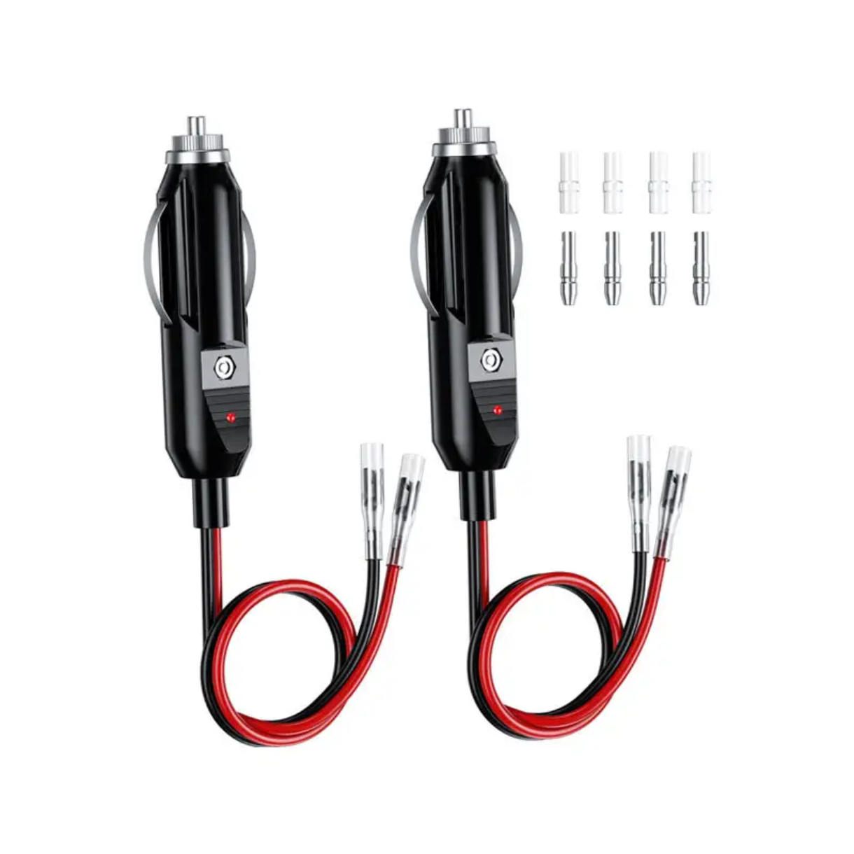 CABLE ADAPTADOR DE ENCHUFE DE COCHE DE 12V-24V CON LUZ INDICADORA LED
