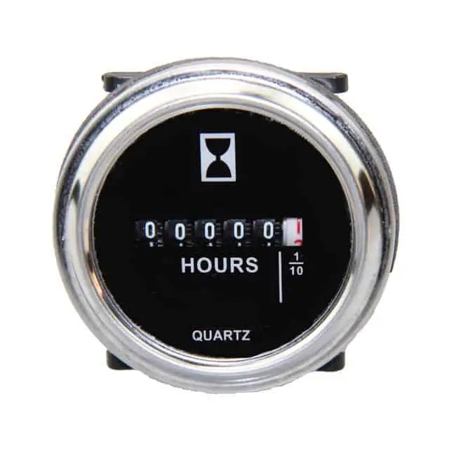 HORIMETRO MEDIDOR DE HORAS ANALÓGICO PARA BARCOS MARINOS, CALIBRE REDONDO DE 59 mm