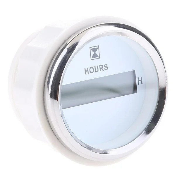 HORIMETRO MEDIDOR DE HORAS DIGITAL PARA BARCOS MARINOS, CALIBRE REDONDO DE 52 mm