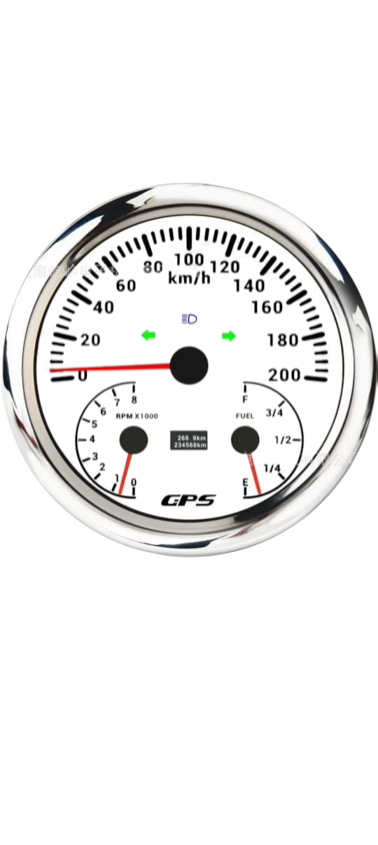 RELOJ 3 EN 1 VELOCÍMETRO GPS 0-200KMH/TACÓMETRO 0-8000RPM/MEDIDOR COMBUSTIBLE